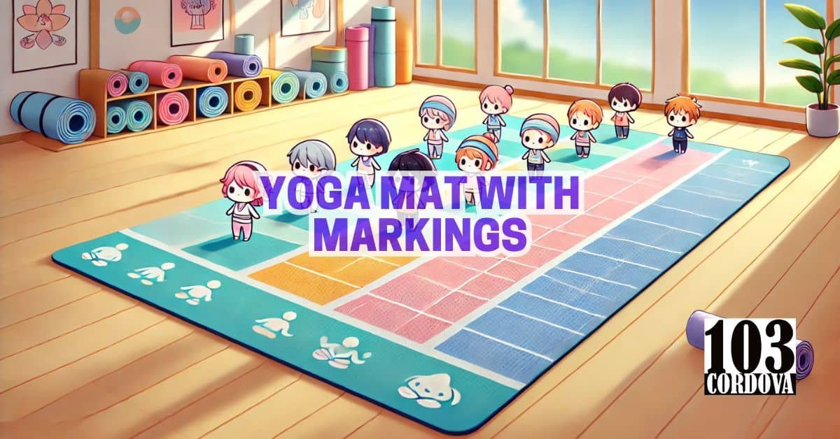 Yoga Mat With Markings