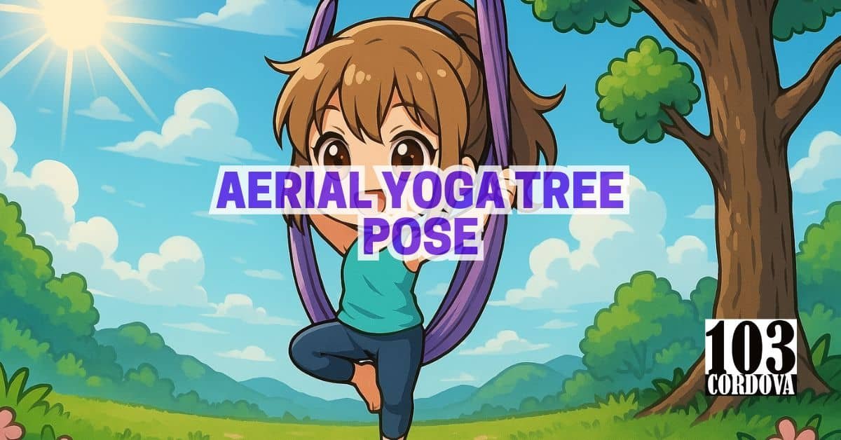 Aerial Yoga Tree Pose